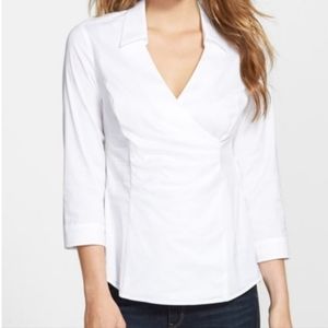 NYDJ XL fit solution faux wrap blouseNYDJ